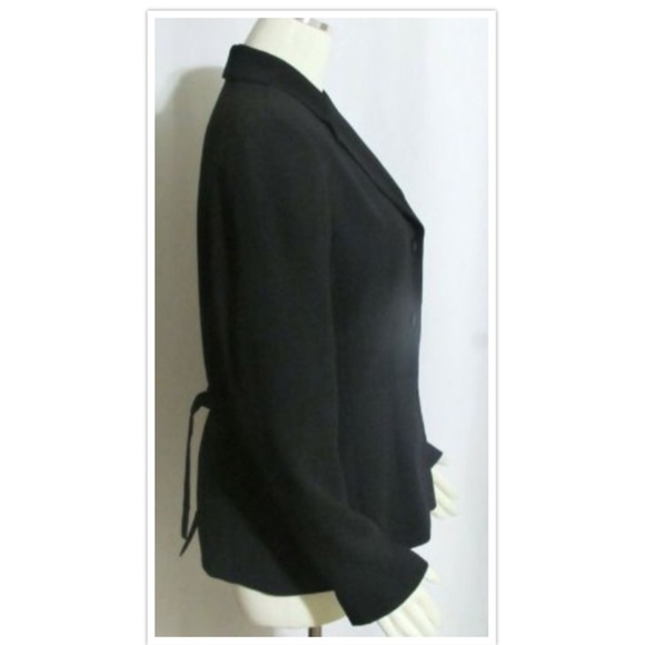 New LAURA SCOTT Black Tailored Lined Jacket 10 - Picture 4 of 5